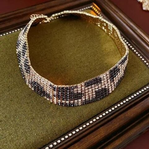Elegant Lady Advanced Sense Leopard Tassel - Necklace-Gold — Buy online India at Divine Aura Jewels