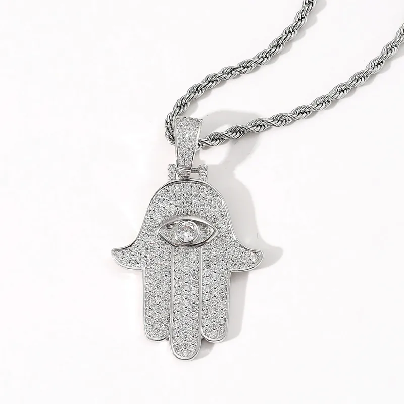 Hamsa Pendant Necklace - Image 2
