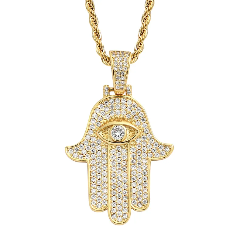 Hamsa Pendant Necklace - Image 3
