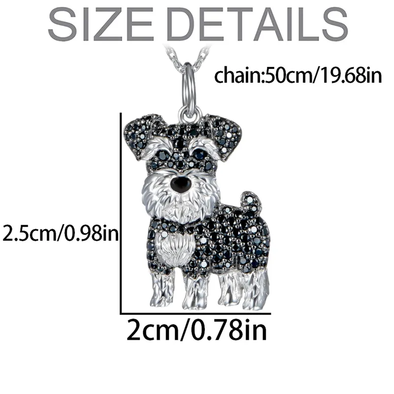 Schnauzer dog pendant necklace - Image 2