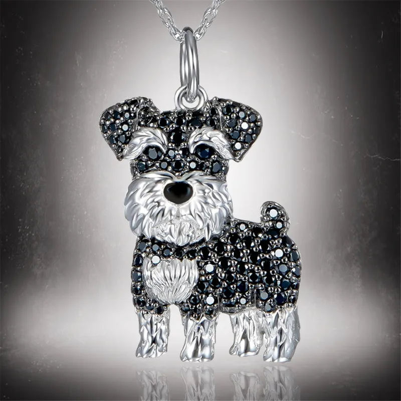 Schnauzer dog pendant necklace
