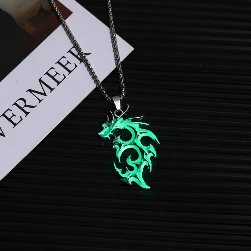 Luminous Flame Dragon Necklace - Image 2